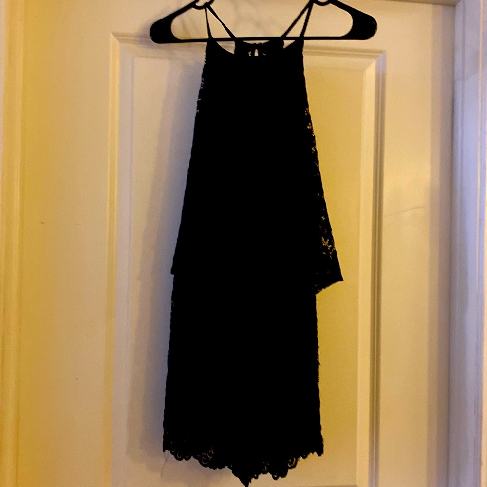 Womens Black Lace Romper